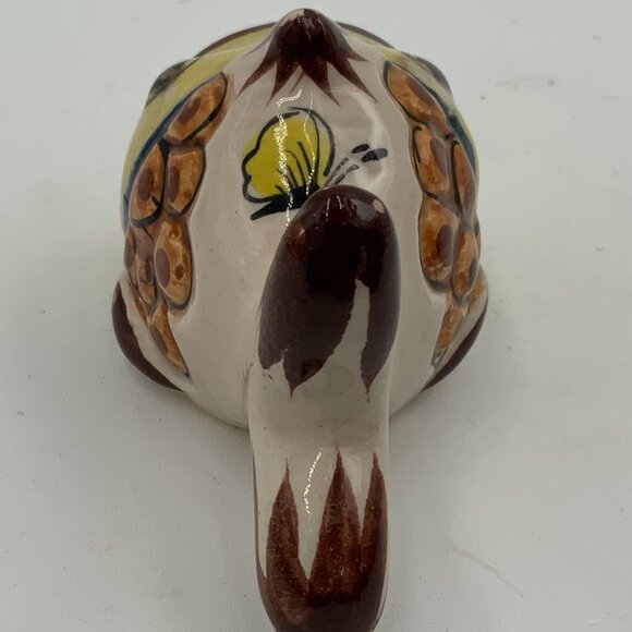 Tonala Hand Painted Fish Salt / Pepper Shaker Glossy Signed 3 1/2" - Picture 6 of 7